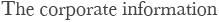 the company information